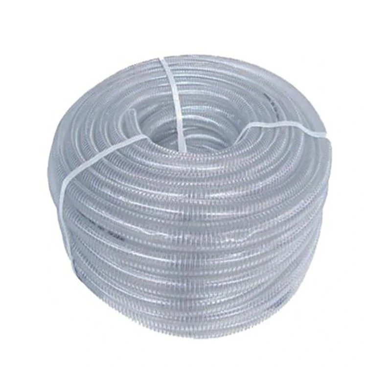 Tuyau renforcé transparent en PVC