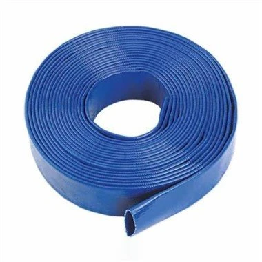 Tuyau de décharge en PVC plat bleu